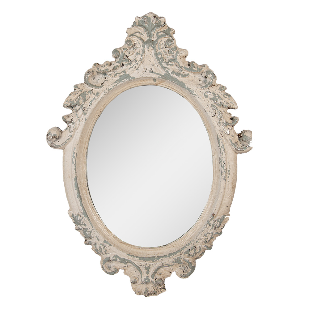 Clayre & Eef   | Wandspiegel Beige Grijs 46x3x64 cm | 52S332