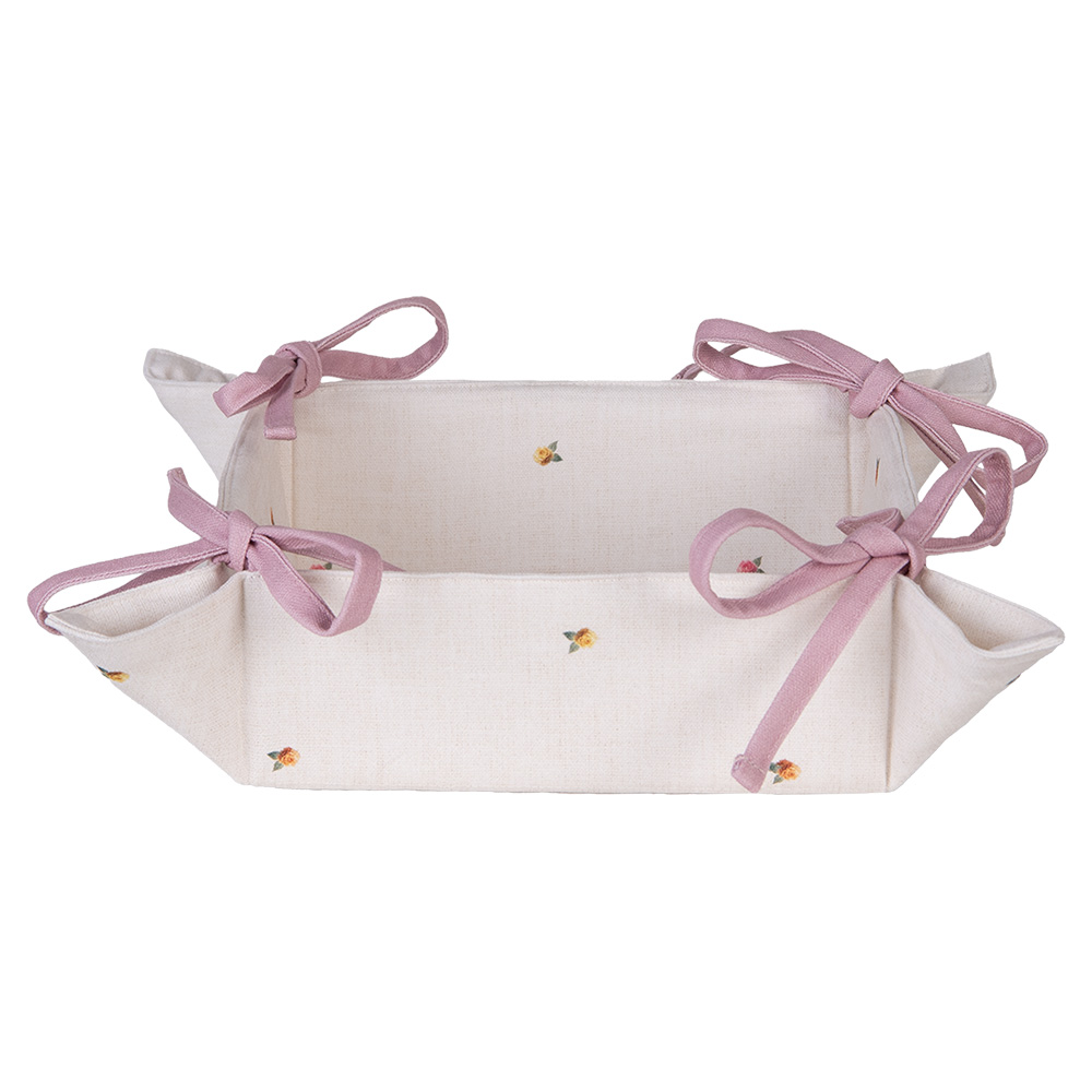 Clayre & Eef   | Broodmand Beige Bruin 35x35x8 cm | EWC47