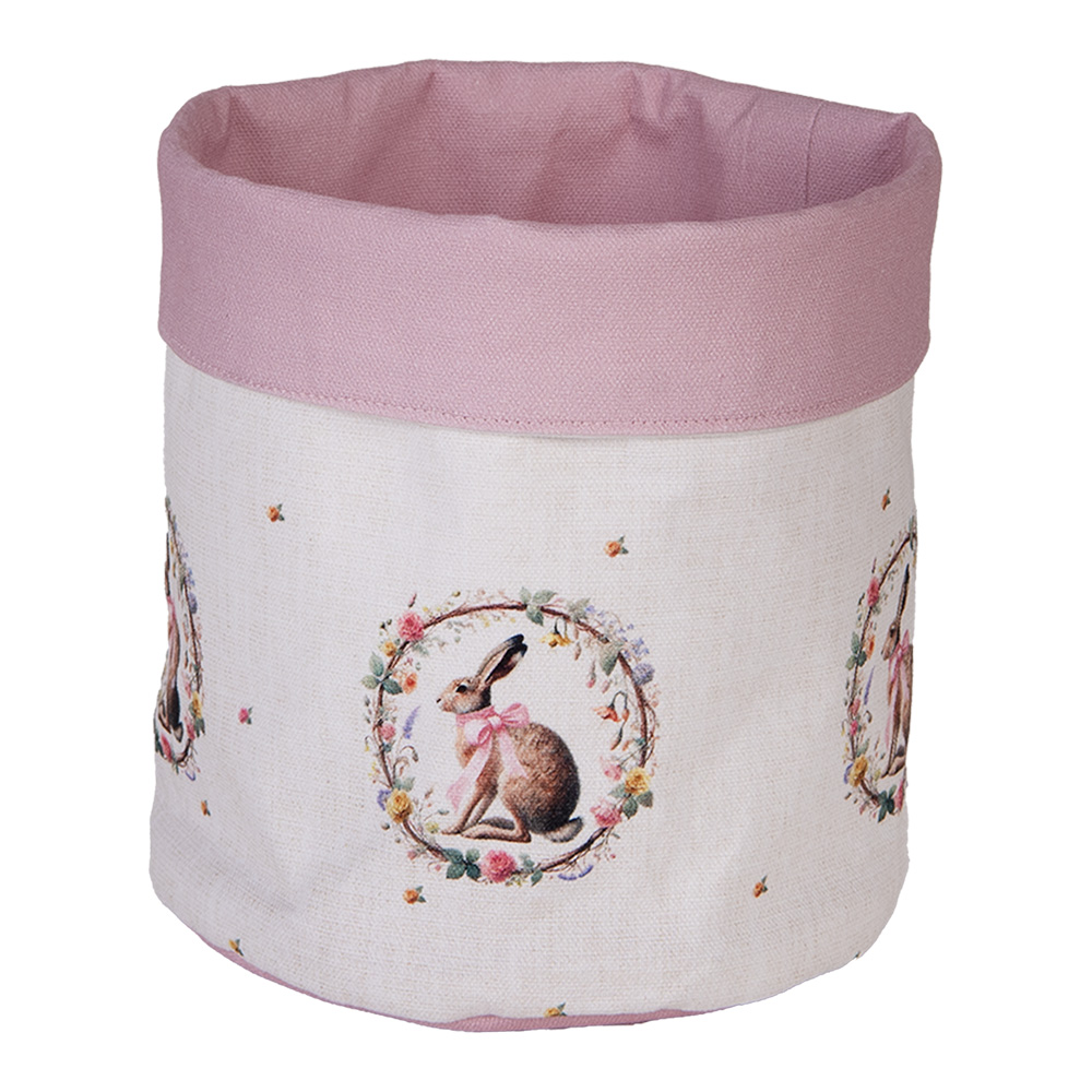 Clayre & Eef   | Broodmandje Beige Bruin &oslash; 15x16 cm | EWC50