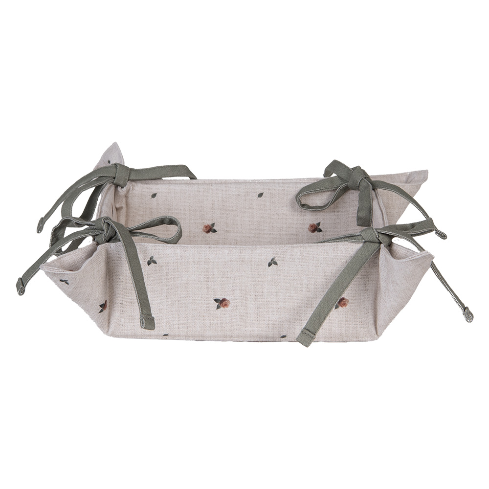 Clayre & Eef   | Broodmand Beige Bruin 35x35x8 cm | NLE47