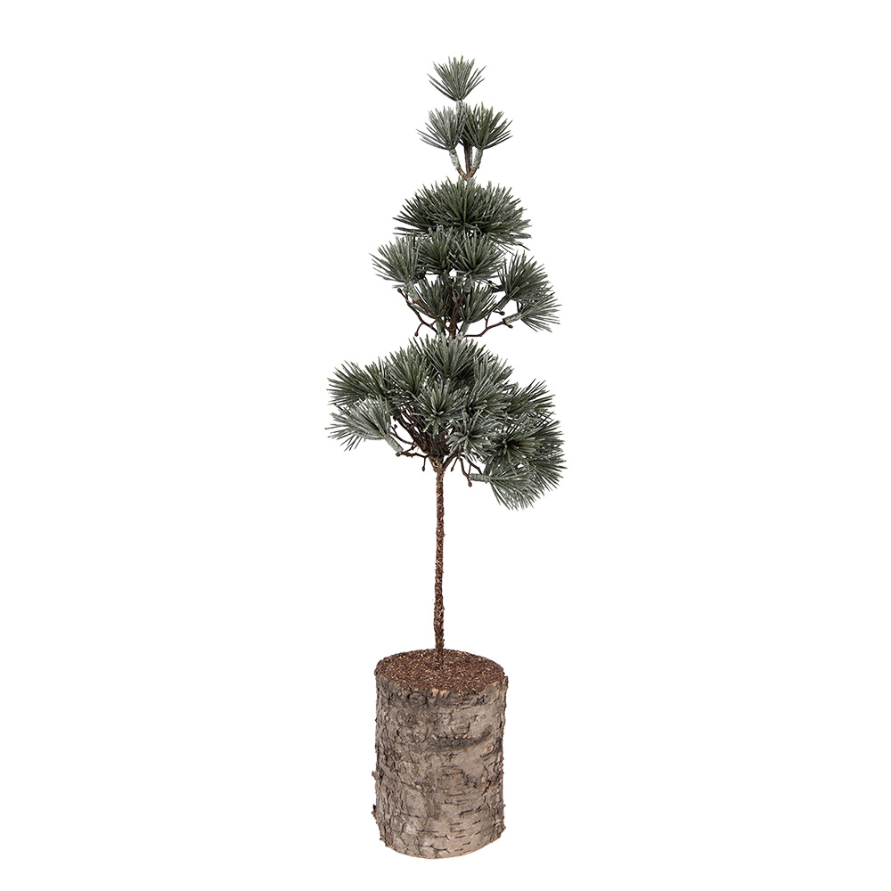 Clayre & Eef   | Decoratie Boom Groen Bruin 14x14x45 cm | 66433
