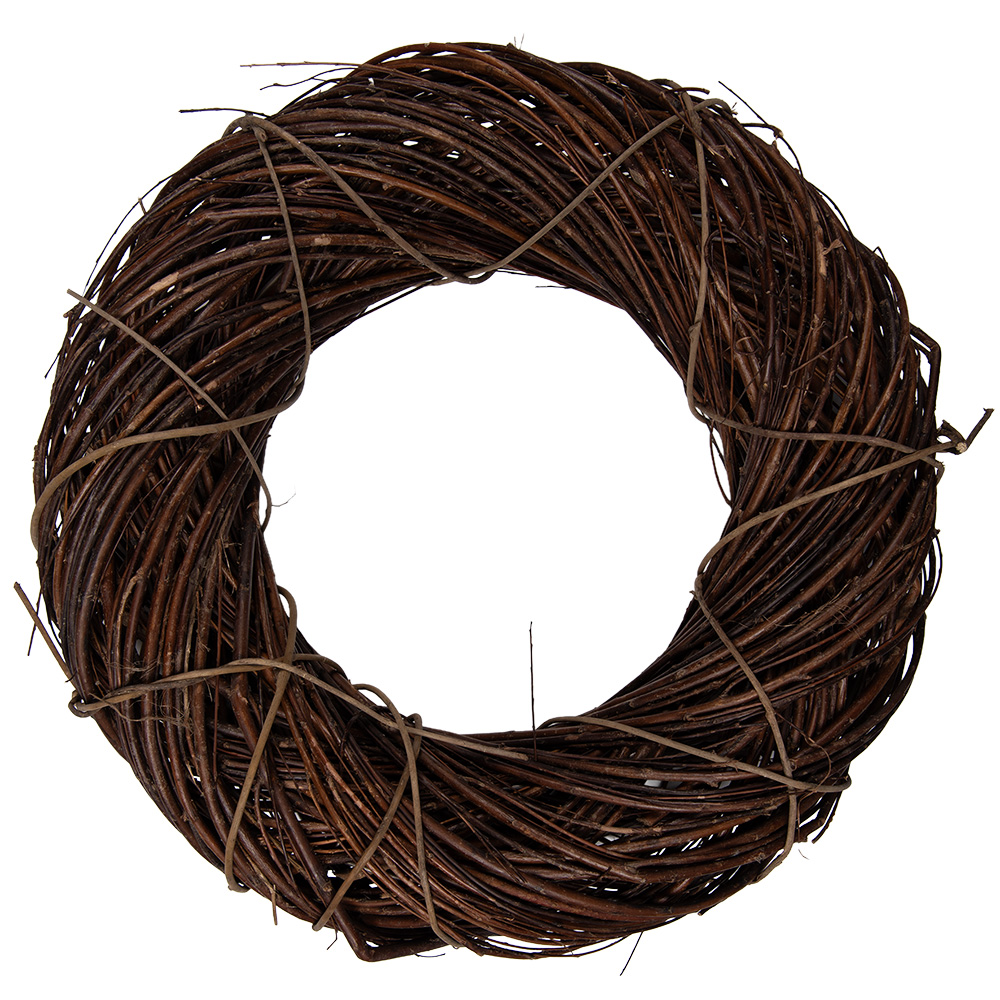 Clayre & Eef   | Decoratie Krans Bruin &oslash; 50x12 cm | 6RO0605L