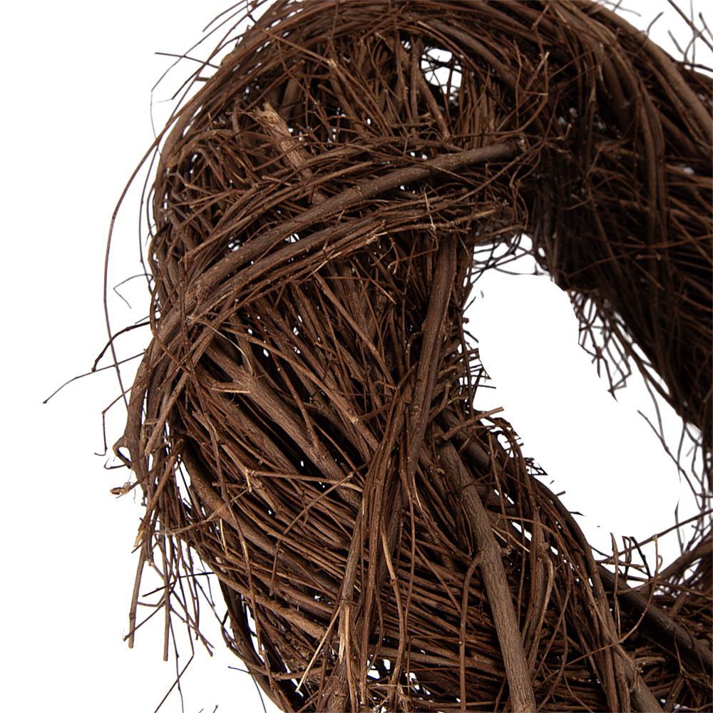 Clayre & Eef   | Decoratie Krans Bruin &oslash; 30x8 cm | 6RO0601XS