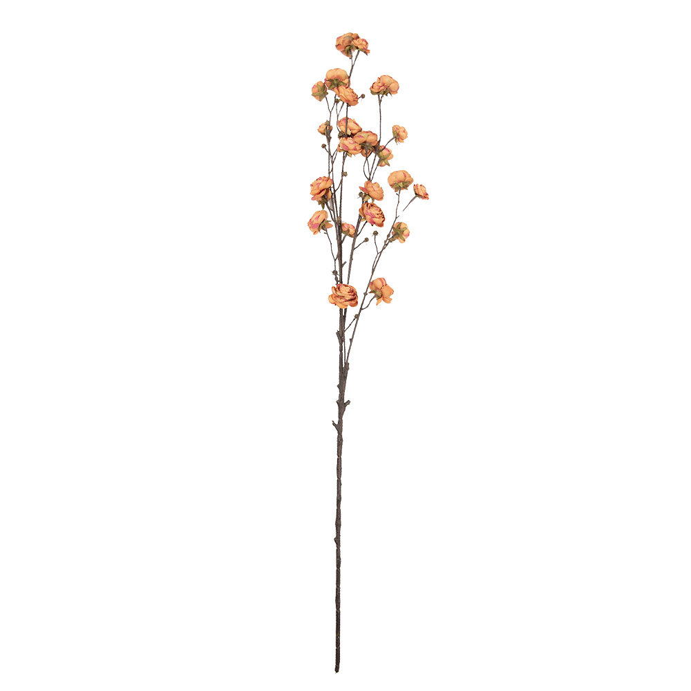 Clayre & Eef   | Decoratie tak met bloemen Oranje Bruin 15x15x115 cm | 5PL0239DP