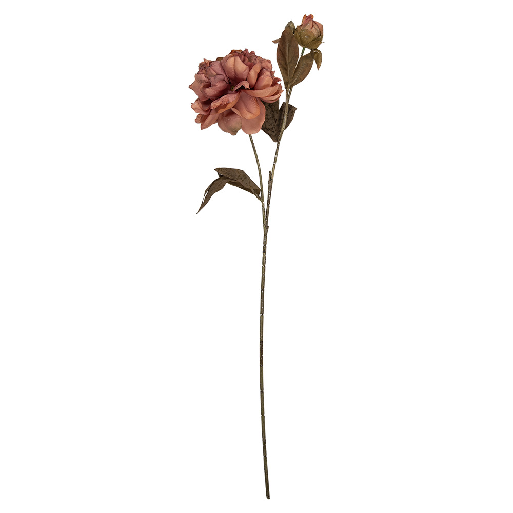 Clayre & Eef   | Decoratie tak met bloemen Roze Groen 14x17x73 cm | 5PL0243P