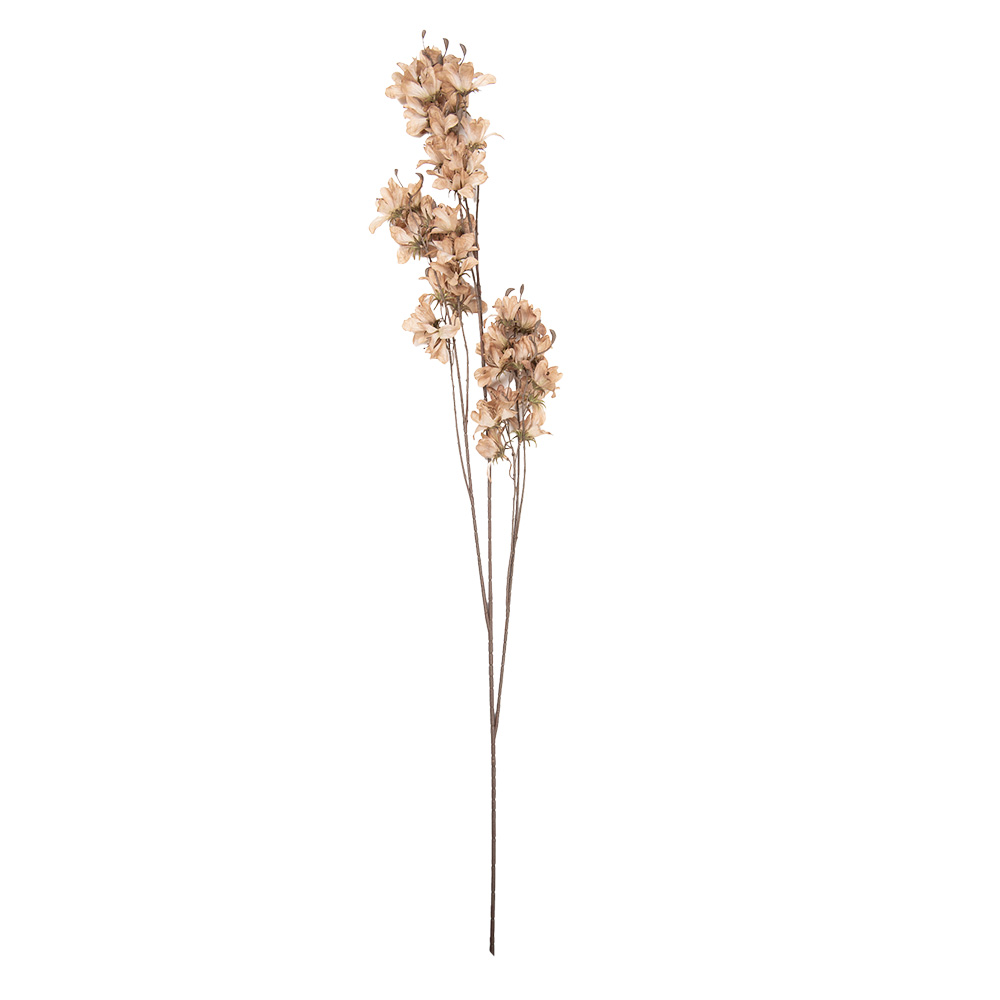 Clayre & Eef   | Decoratie tak met bloemen Beige Bruin 14x16x120 cm | 5PL0263BE