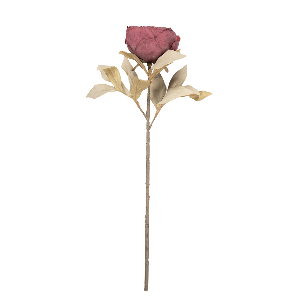 Clayre & Eef   | Kunstbloem Rood Groen 11x11x62 cm | 5PL0266R