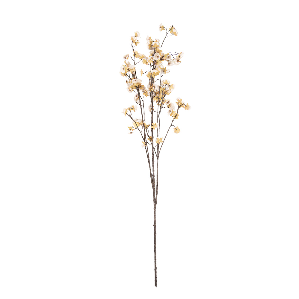 Clayre & Eef   | Decoratie tak met bloemen Beige Bruin 15x15x135 cm | 5PL0269BE
