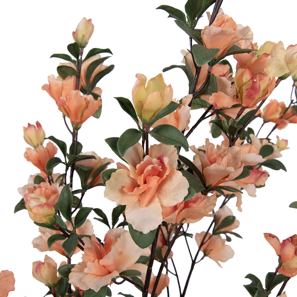 Clayre & Eef   | Decoratie Azalea boom Oranje Groen 20x20x135 cm | 5PL0212