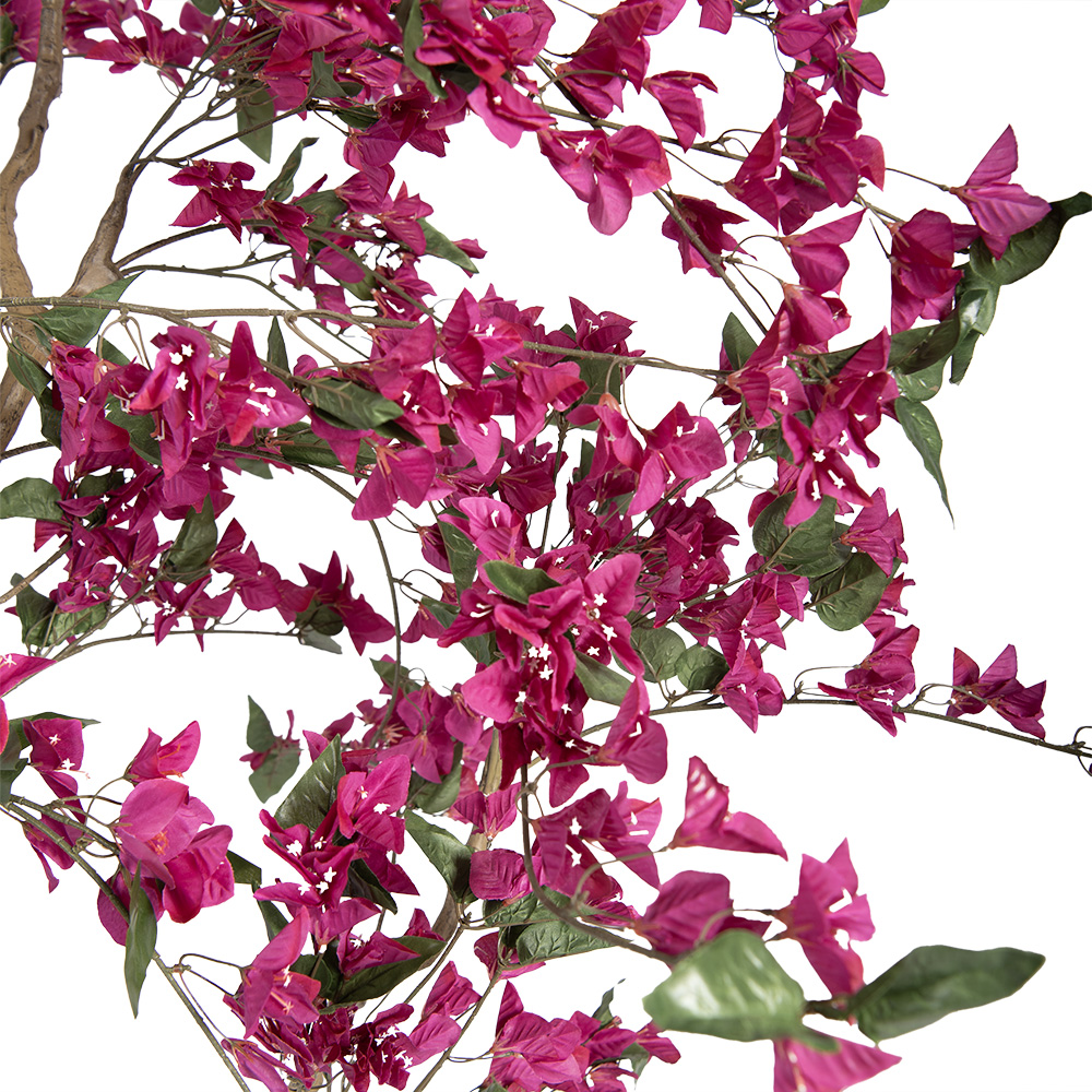 Clayre & Eef   | Decoratie Bougainvillea boom Roze Groen 125x125x210 cm | 5PL0221
