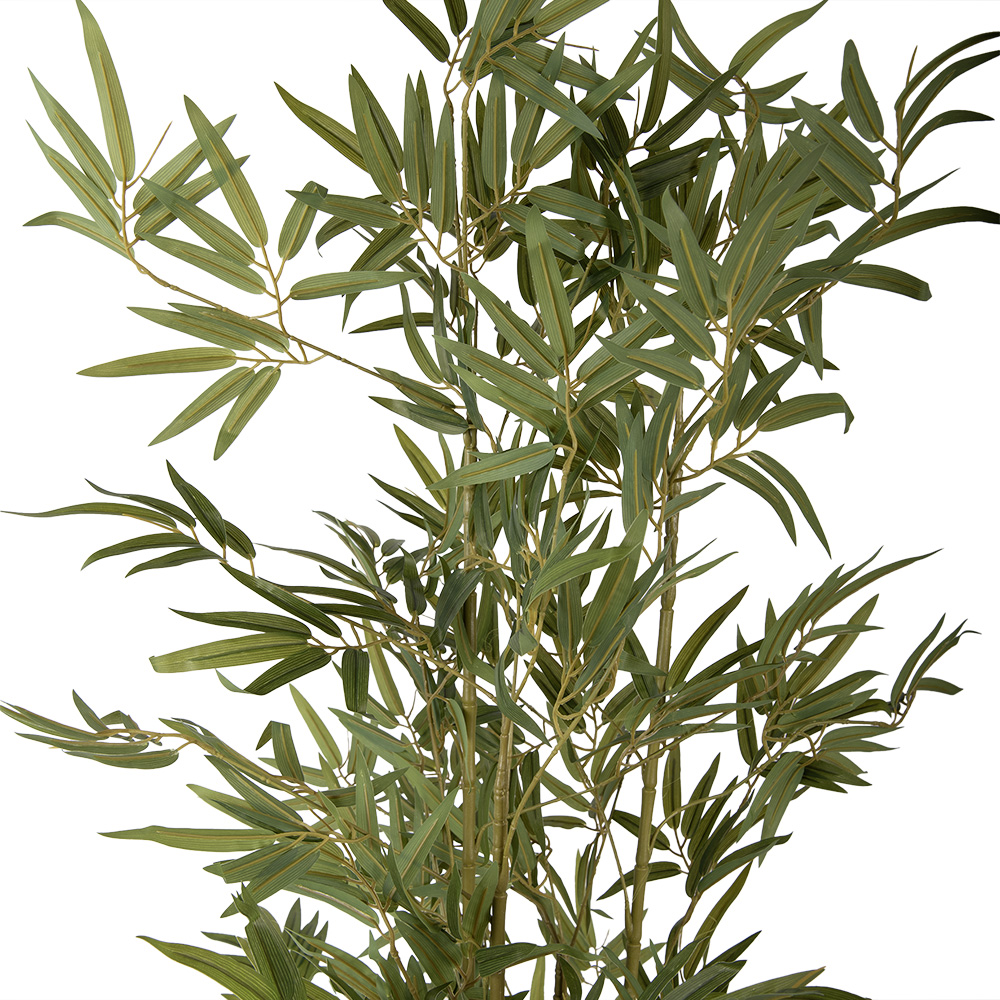 Clayre & Eef   | Kunstplant Bamboe Groen Zwart 35x35x160 cm | 5PL0232