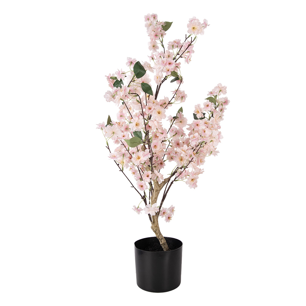 Clayre & Eef   | Decoratie Kersenbloesem boom Roze Bruin 30x30x90 cm | 5PL0229