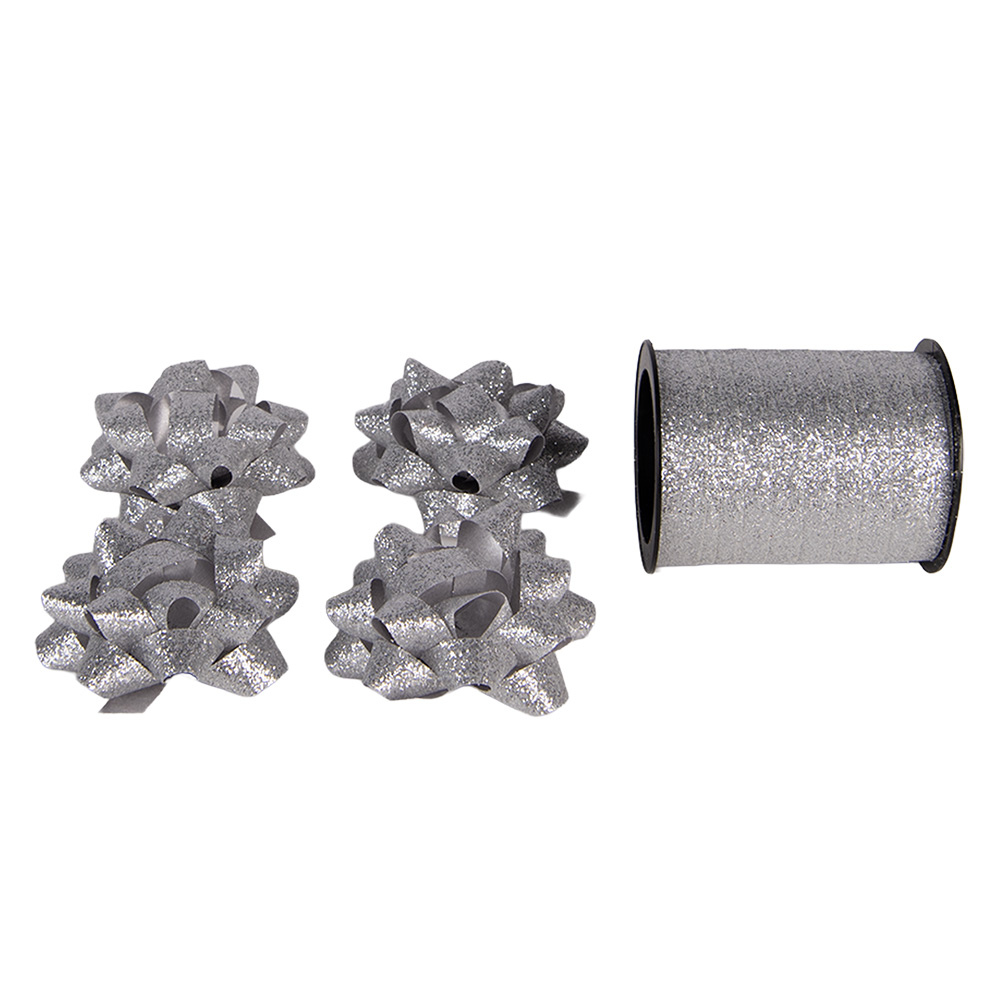 Clayre & Eef   | Lint en strikken Zilverkleurig 5x5x15 cm | 66574ZI