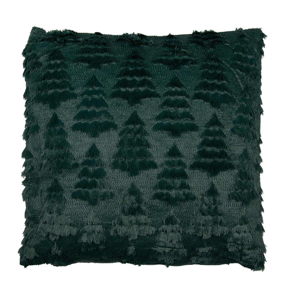 Clayre & Eef   | Kussen gevuld Groen 45x45x4 cm | KG023.128