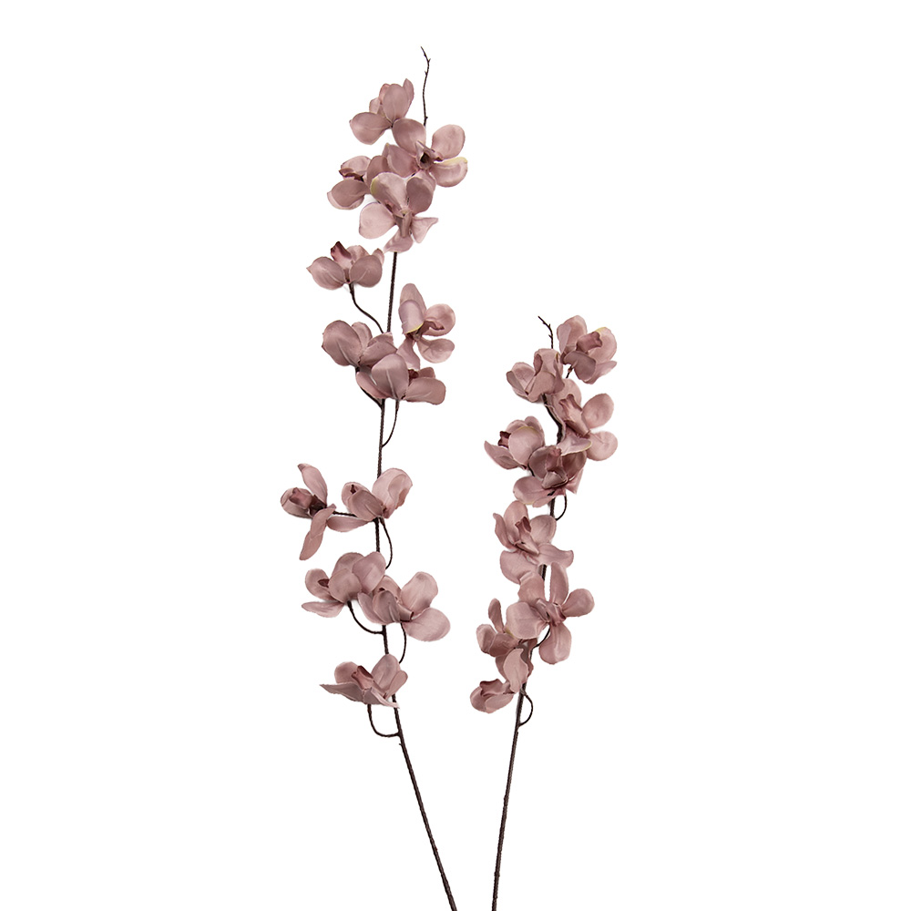 Clayre & Eef   | Decoratie tak met bloemen Roze Bruin 10x10x110 cm | 5PL0274P