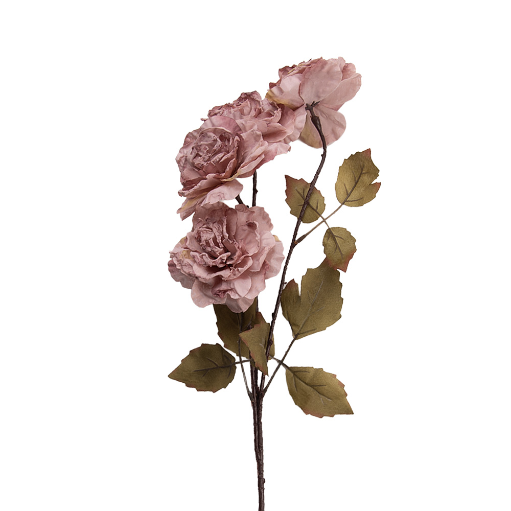 Clayre & Eef   | Decoratie tak met bloemen Roze Groen 8x10x90 cm | 5PL0278P
