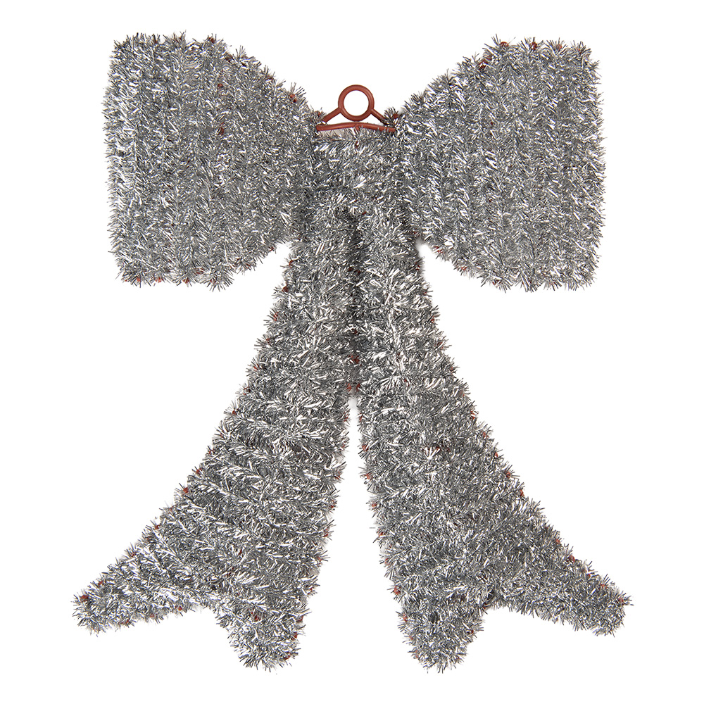 Clayre & Eef   | Decoratie hanger Strik Zilerkleurig Bruin 35x4x42 cm | 66609