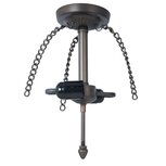 Clayre & Eef | Snoerpendel Ketting Tiffany Bruin 15x15x33 cm E27/max 2x60W | 5LL-82 Clayre & Eef | Snoerpendel Ketting Tiffany Bruin 15x15x33 cm E27/max 2x60W | 5LL-82