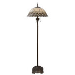 Clayre & Eef   | Tiffany Vloerlamp Beige, Bruin ø 50x165 cm E27/max 3x60W | 5LL-5681