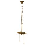 Clayre & Eef | Snoerpendel Ketting Tiffany Bruin 15x16x160 cm E27/max 2x60W | 5LL-98.2 Clayre & Eef | Snoerpendel Ketting Tiffany Bruin 15x16x160 cm E27/max 2x60W | 5LL-98.2