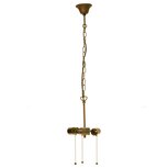 Clayre & Eef | Snoerpendel Ketting Tiffany Bruin ø 19x160 cm E27/max 3x60W | 5LL-98.3 Clayre & Eef | Snoerpendel Ketting Tiffany Bruin ø 19x160 cm E27/max 3x60W | 5LL-98.3
