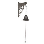 Clayre & Eef | Ouderwetse Deurbel Gietijzer Koe Bruin 10x19x25 cm | 6Y3000 Clayre & Eef | Ouderwetse Deurbel Gietijzer Koe Bruin 10x19x25 cm | 6Y3000