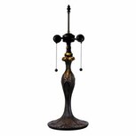 Clayre & Eef | Lampenvoet Tafellamp Tiffany Bruin ø 17x55 cm E27/max 2x60W | 5LL-9319 Clayre & Eef | Lampenvoet Tafellamp Tiffany Bruin ø 17x55 cm E27/max 2x60W | 5LL-9319
