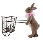 Clayre & Eef | Decoratie Beeld Konijn Bruin 31x14x26 cm | 6PR0689 Clayre & Eef | Decoratie Beeld Konijn Bruin 31x14x26 cm | 6PR0689