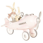 Clayre & Eef | Decoratie Beeld Konijn Roze 25x17x18 cm | 6PR2634 Clayre & Eef | Decoratie Beeld Konijn Roze 25x17x18 cm | 6PR2634