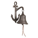 Clayre & Eef | Ouderwetse Deurbel Gietijzer Anker Bruin 14x10x22 cm | 6Y3458 Clayre & Eef | Ouderwetse Deurbel Gietijzer Anker Bruin 14x10x22 cm | 6Y3458