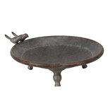 Clayre & Eef   | Serveerschaal Grijs ø 29x10 cm | 6Y3723