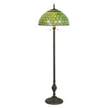 Clayre & Eef   | Tiffany Vloerlamp Groen ø 51x165 cm E27/max 3x60W | 5LL-6042