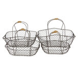Clayre & Eef | Opbergmanden Set van 4 Bruin Max 38x28x36 | 6Y3775 Clayre & Eef | Opbergmanden Set van 4 Bruin Max 38x28x36 | 6Y3775