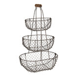 Clayre & Eef | Etagère 3 laags Zwart 30x22x48 cm | 6Y3791 Clayre & Eef | Etagère 3 laags Zwart 30x22x48 cm | 6Y3791