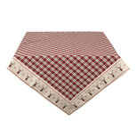 Clayre & Eef | Vierkant Tafelkleed Rood, Beige 150x150 cm | COL15 Clayre & Eef | Vierkant Tafelkleed Rood, Beige 150x150 cm | COL15