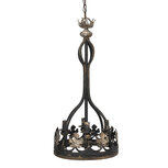 Clayre & Eef   | Hanglamp Bruin ø 40x85 cm E14/max 4x25W | 5LMP304