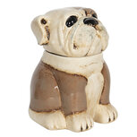 Clayre & Eef   | Decoratie Hond Bruin, Beige 20x18x26 cm | 6CE1155
