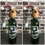 Cadeauset Rendier hals versiering voor fles wijn 2 x etiket + | Rosami Decoratiestickers Cadeauset Rendier hals versiering voor fles wijn 2 x etiket + | Rosami Decoratiestickers