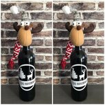 Cadeauset 2 x etiket fijne feestdagen + Rendier voor fles wijn | Rosami Decoratiestickers Cadeauset 2 x etiket fijne feestdagen + Rendier voor fles wijn | Rosami Decoratiestickers