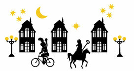 Raam sticker set Sinterklaas huisjes Herbruikbaar statisch | Rosami Decoratiestickers Raam sticker set Sinterklaas huisjes Herbruikbaar statisch | Rosami Decoratiestickers