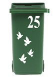 Klikosticker set vogels met huisnummer 5 delig | Rosami Decoratiestickers Klikosticker set vogels met huisnummer 5 delig | Rosami Decoratiestickers