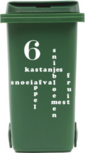 Gft sticker voor kliko container met huisnummer | Rosami Decoratiestickers Gft sticker voor kliko container met huisnummer | Rosami Decoratiestickers