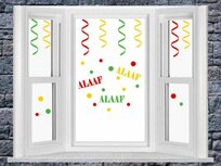 Raamstickerset Carnaval herbruikbaar serpentine + confetti & Alaaf | Rosami Decoratiestickers Raamstickerset Carnaval herbruikbaar serpentine + confetti & Alaaf | Rosami Decoratiestickers