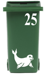 Zeehond Klikosticker met huisnummer 2 delig | Rosami Decoratiestickers Zeehond Klikosticker met huisnummer 2 delig | Rosami Decoratiestickers