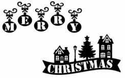 Herbruikbare raamstickerset 6 delig Merry Christmas huisjes | Rosami Decoratiestickers Herbruikbare raamstickerset 6 delig Merry Christmas huisjes | Rosami Decoratiestickers