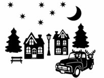 Stickerset 14 delig herbruikbaar kerstdorp huisjes auto | Rosami Deocoratiestickers Stickerset 14 delig herbruikbaar kerstdorp huisjes auto | Rosami Deocoratiestickers