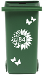 Sticker container zonnebloem / vlinders met huisnummer | Rosami Decoratiestickers Sticker container zonnebloem / vlinders met huisnummer | Rosami Decoratiestickers