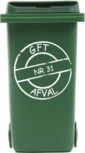 Container kliko sticker cirkel gft met huisnummer | Rosami Decoratiestickers Container kliko sticker cirkel gft met huisnummer | Rosami Decoratiestickers