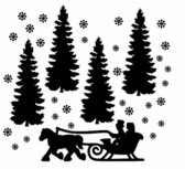 Stickerset 35 delig kerst wintertafereel herbruikbaar statisch | Rosami Decoratiestickers Stickerset 35 delig kerst wintertafereel herbruikbaar statisch | Rosami Decoratiestickers