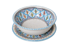 Turquoise blue fine fruittest 20 cm | FT.BC.20 | Dishes & Deco